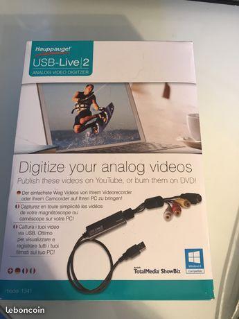 Carte acquisition vidéo/audio Hauppauge USB-live2