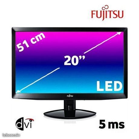 Ecran PC Fujitsu LED 20 pouces 16/9 hauts parleurs