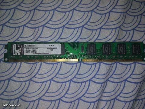 Barrette mémoires DDR2 Kingston 2gb