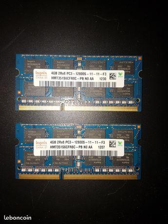 Lot de 2x4Go DDR3-12800 SO-DIMM HYNIX