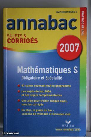 Annabac Mathématiques S 2007 - PHD