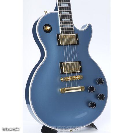 Guitare Gibson Les Paul custom Pelham Blue