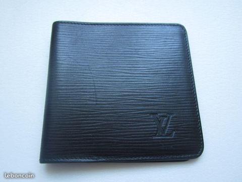 Porte billets Louis Vuitton cuir épi noir neuf