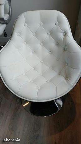 Fauteuil design Noir/Blanc