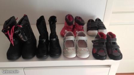 Lot chaussures fille taille 24-25-26-27-28