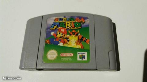 jeu super Mario 64 nintendo 64