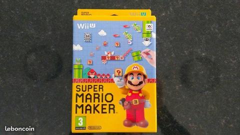 Super Mario Maker sur Wii U neuf!!!