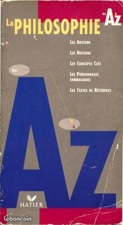 La philosophie de A à Z , collectif (HATIER)