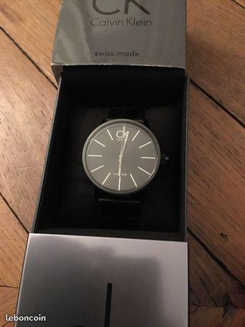 Montre cuir noir homme - Calvin Klein