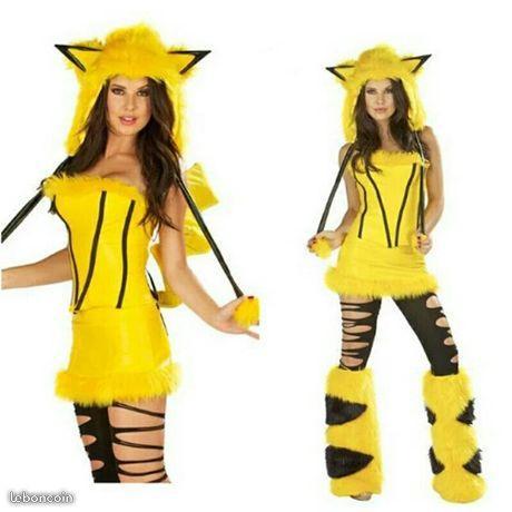 costume cosplay pikachu femme