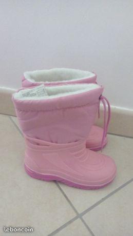 Bottes apres ski rose 26 neuves