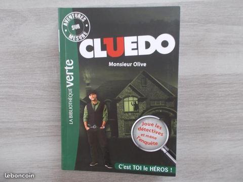 Livre 10 ans Cluedo M. Olive NEUF