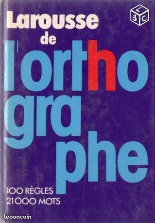 3 livres Orthographe - Grammaire