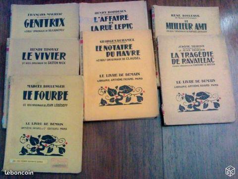 Lot de 3 livres de demain arthème fayard