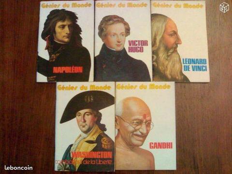 Lot 5 livres Génies du Monde