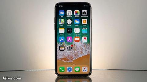 Iphone X 256go, gris sidéral, neuf + facture