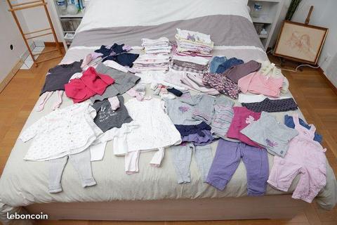 Très gros lot de vêtements fille - 12 mois