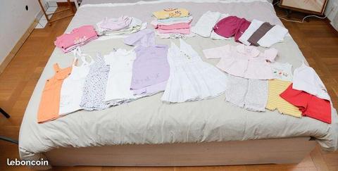 Lot de vêtements fille Été - 12 mois (réf lot 53)