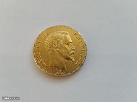 Médaille commémorative Napoléon 100 Fr en laiton