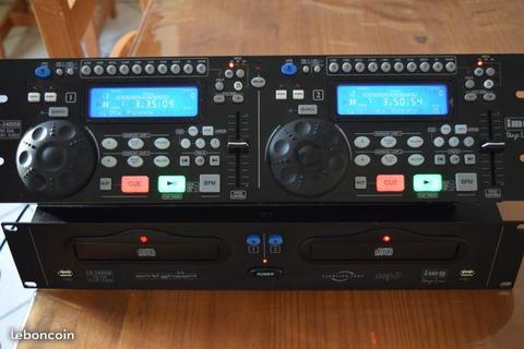 Double platine CD/MP3 + USB Img stage line cd 340