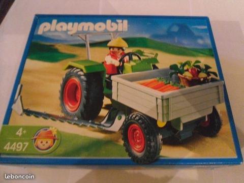 Boite PLAYMOBIL N° 4497 Le tracteur faucheuse