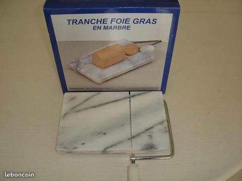 Tranche foie gras en marbre