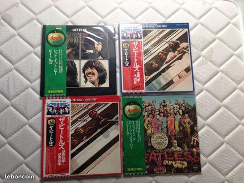 Lot de vinyles japonais des Beatles