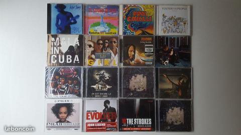 Lot de 16 CD (Hip Hop, RAP, R'n'b, Pop, Rock...)