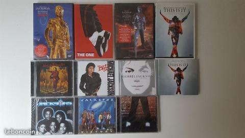 Lot de 7 CD et 4 DVD Michael Jackson