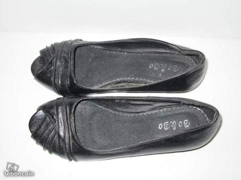 Chaussures escarpins intérieur cuir talon 2,5 cm
