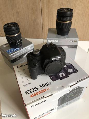 Canon EOS 500D + 2 objectifs