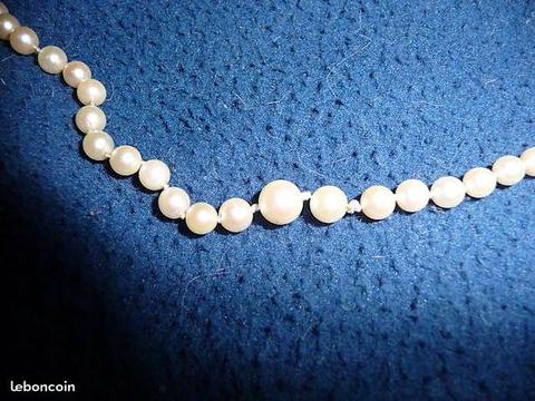 Collier de perles veritables
