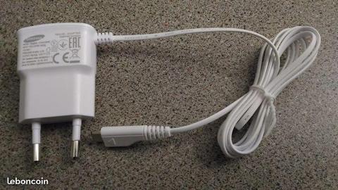 Cable de recharge SAMSUNG d'origine, couleur blanc