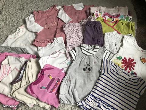 Vêtements bébé fille lot 9M TBE (natcbv)