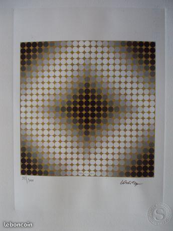 Vasarely / Lithographies + certificats