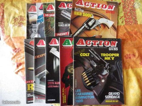 Lot 10 revues action guns 1983