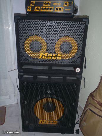 Ampli Basse Mark Bass Tete SD 800 + 2 Baffles