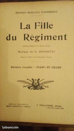 Partition La Fille du Regiment, G. Donizetti
