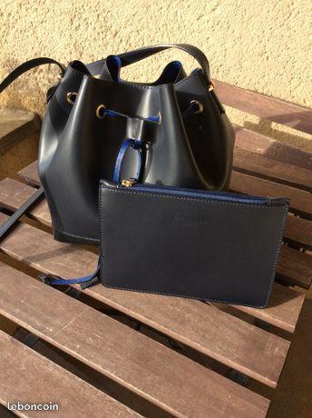 Sac seau CYRILLUS bleu foncé