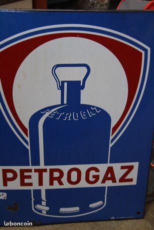 Plaque émaillée ancienne Petrogaz