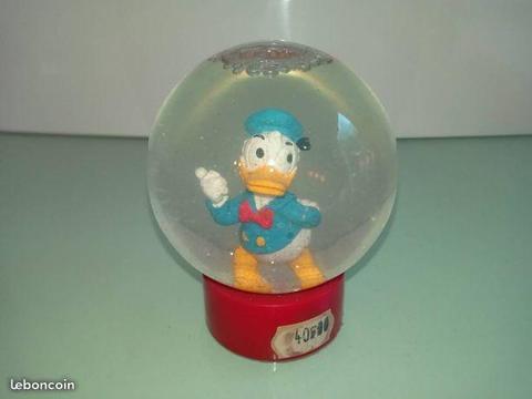 boule de neige Donald 1970 très rare