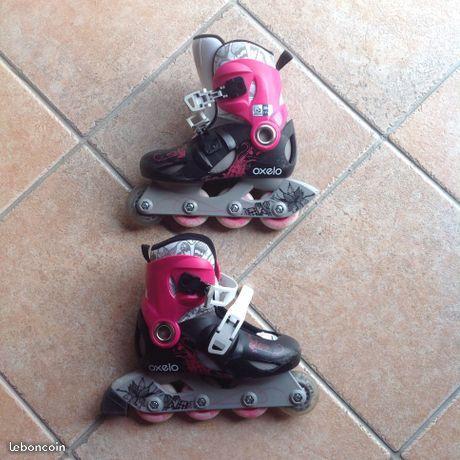 ROLLER FILLE OXELO DECATHLON + PROTECTIONS