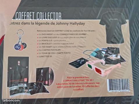 Coffret Johnny Hallyday collector tour 66 neuf