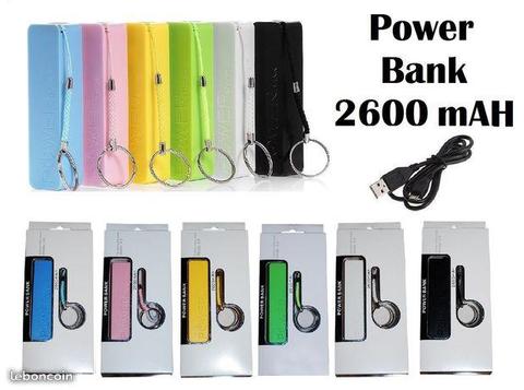 Batterie Externe POWER BANK Chargeur téléphone USB