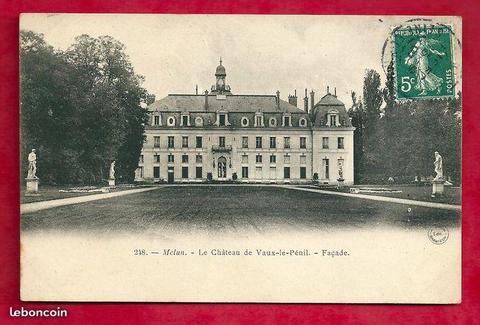MELUN / Château Vaux le Pénil / Carte postale 1907