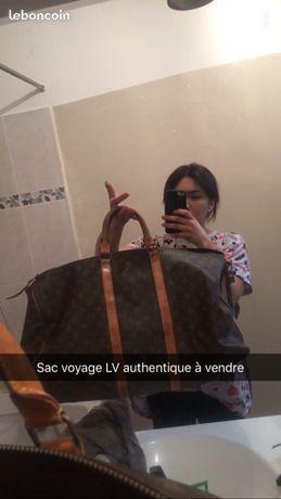 Cabas de voyage Louis Vuitton authentique