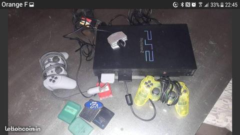 console Playstation 2 + 5 jeux
