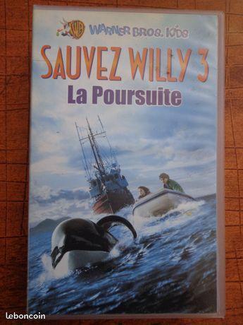 K7 cassette vidéo VHS Sauvez Willy 3