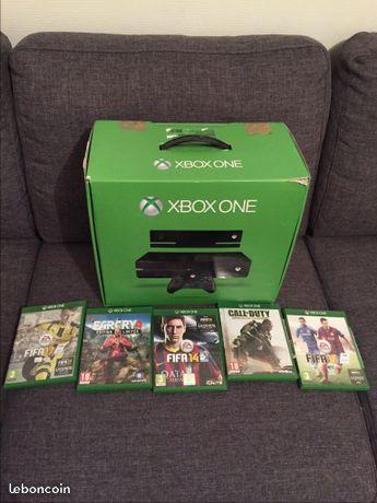 Console Xbox One + 5 jeux
