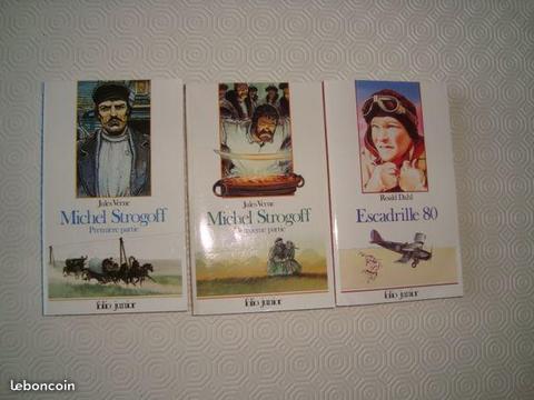 Lot de 3 livres folio junior : parfait état